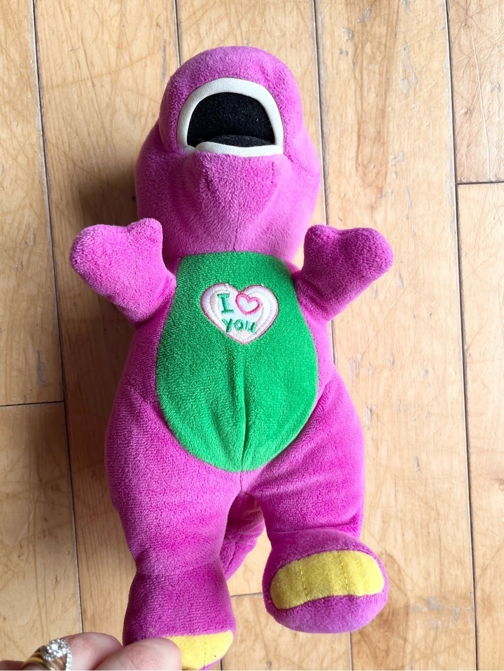 Barney Vintage Singing Plush Toy "I Love You" Stuffed Dinosaur Collectible - Picture 4 of 9